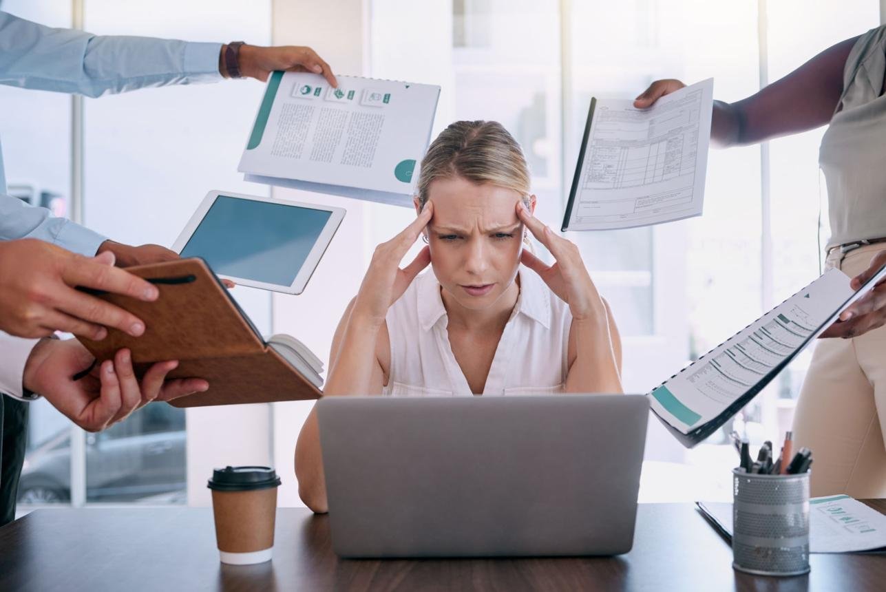 Concept of workplace stress and business impact