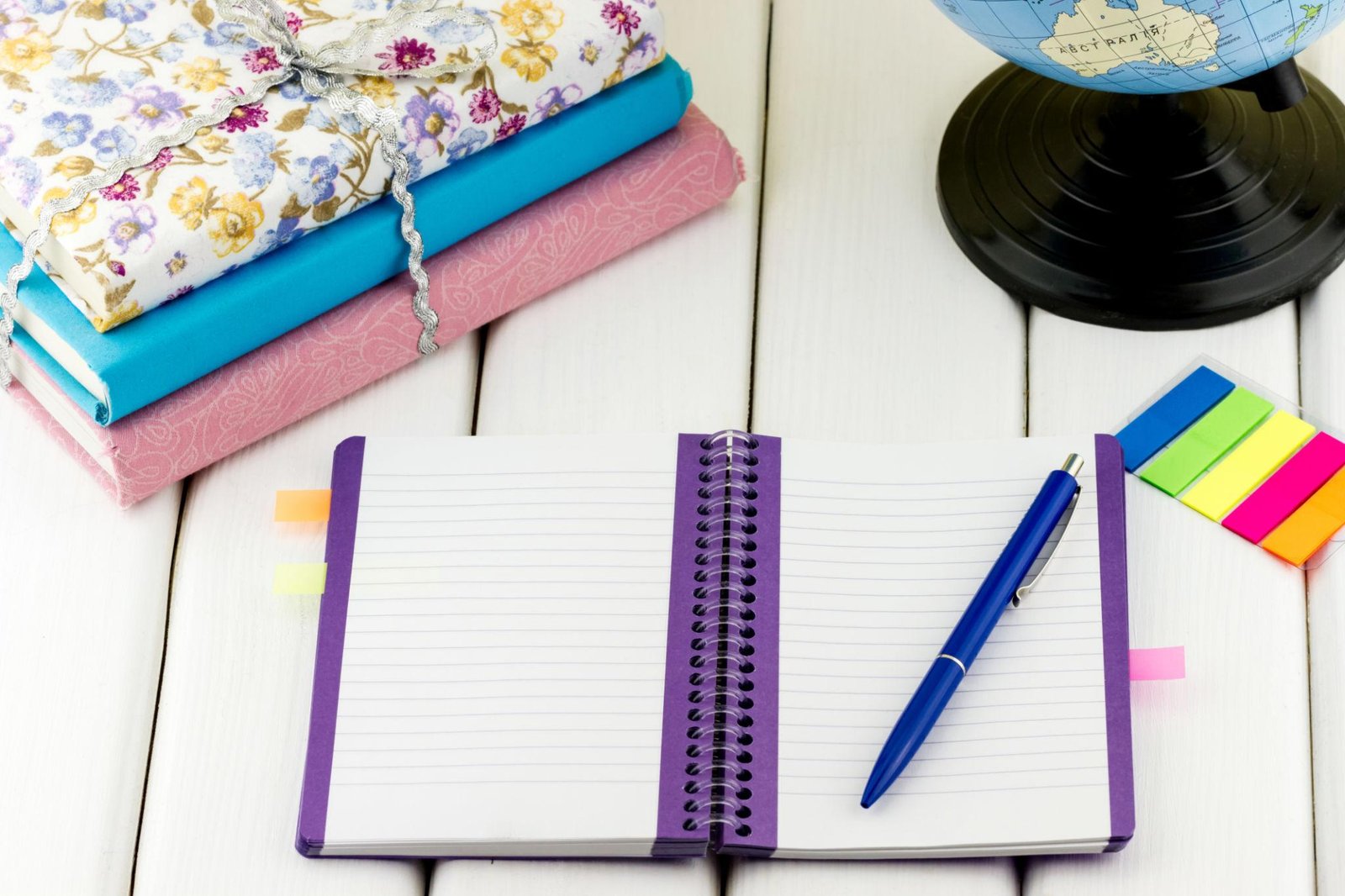 Student organizing ideas and learning strategies using planning tools and structured study techniques.