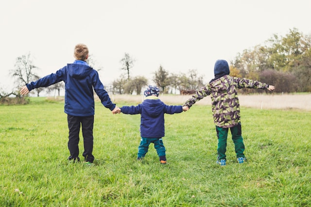 Child receiving educational and developmental support